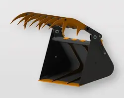 Изображение модельного ряда КОВШИ С ЗАХВАТАМИ к колесным фронтальным погрузчикам