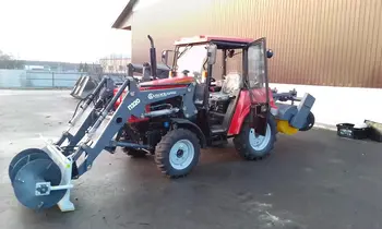 ПК-1 подталкиватель кормов с навеской на МТЗ 922