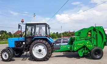 Прессует сено и солому, увязывает рулоны шпагатом! 