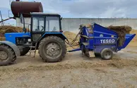 Измельчитель рулонов TESEO, верхний и нижний выдув, сено/солома