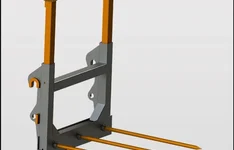 Вилы для тюков с 3-мя иглами для телескопического погрузчика  AgriMaster