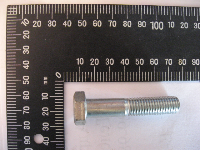 Болт М12х60-8.8 с резьбовой частью 30 мм
